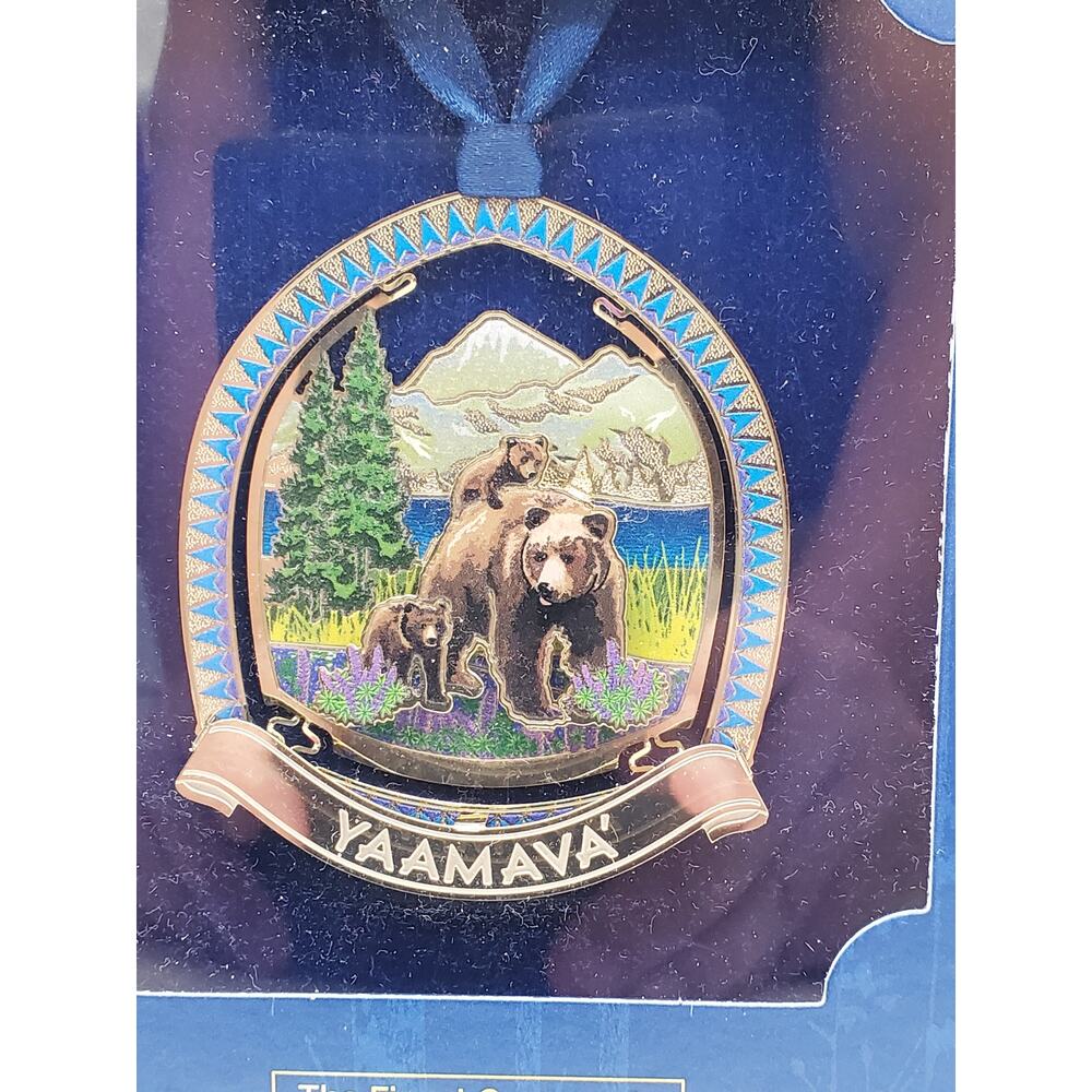 Ornament - Metal Bear with Cubs - Beacon Designs - Made in USA